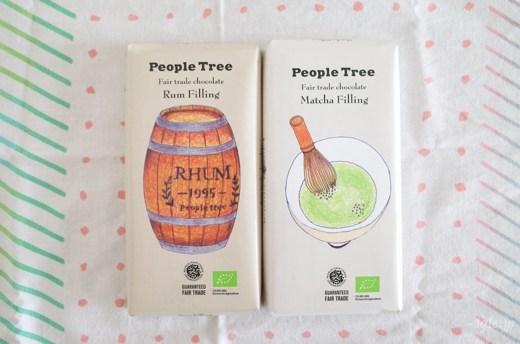 購入したPeopleTreeのフェアトレード・チョコレート