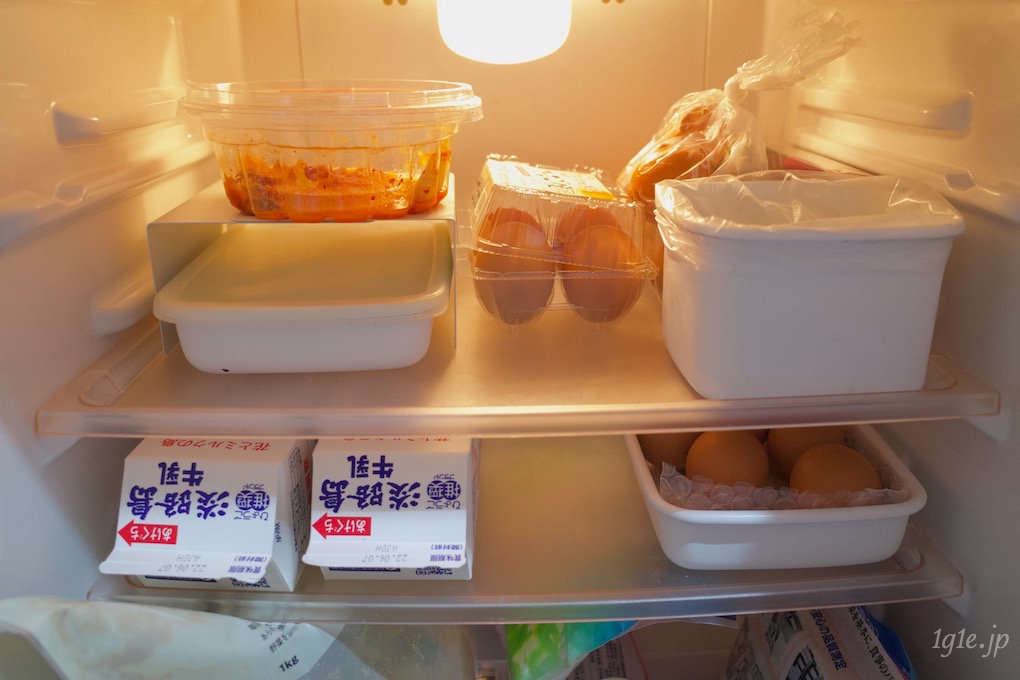 卵を冷蔵室に収納